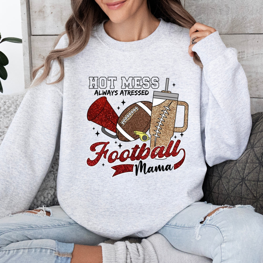Hot Mess Football Mama