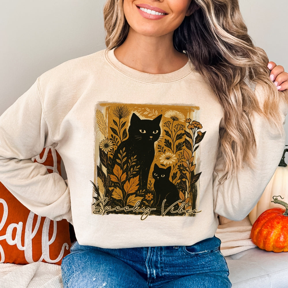Boho Spooky Cats