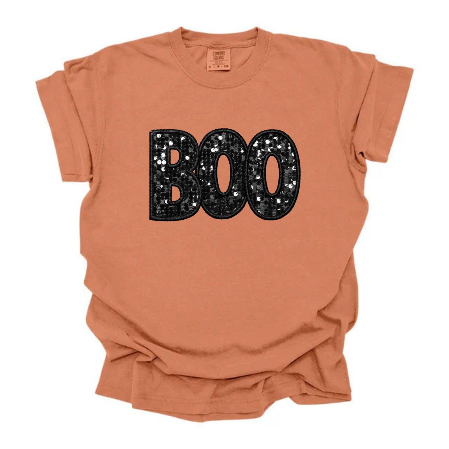 Boo Faux Sequins Black