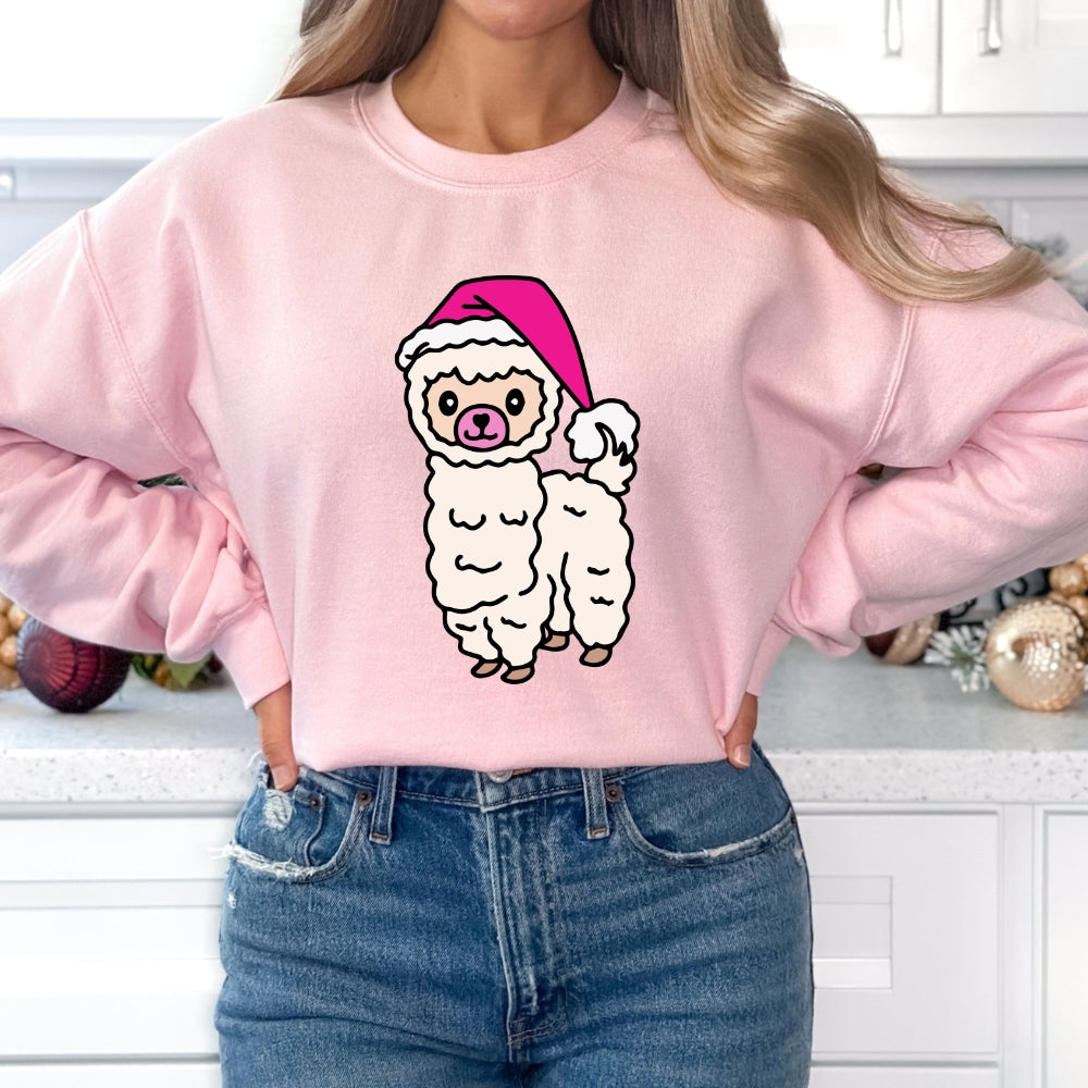 Christmas Lama Pink