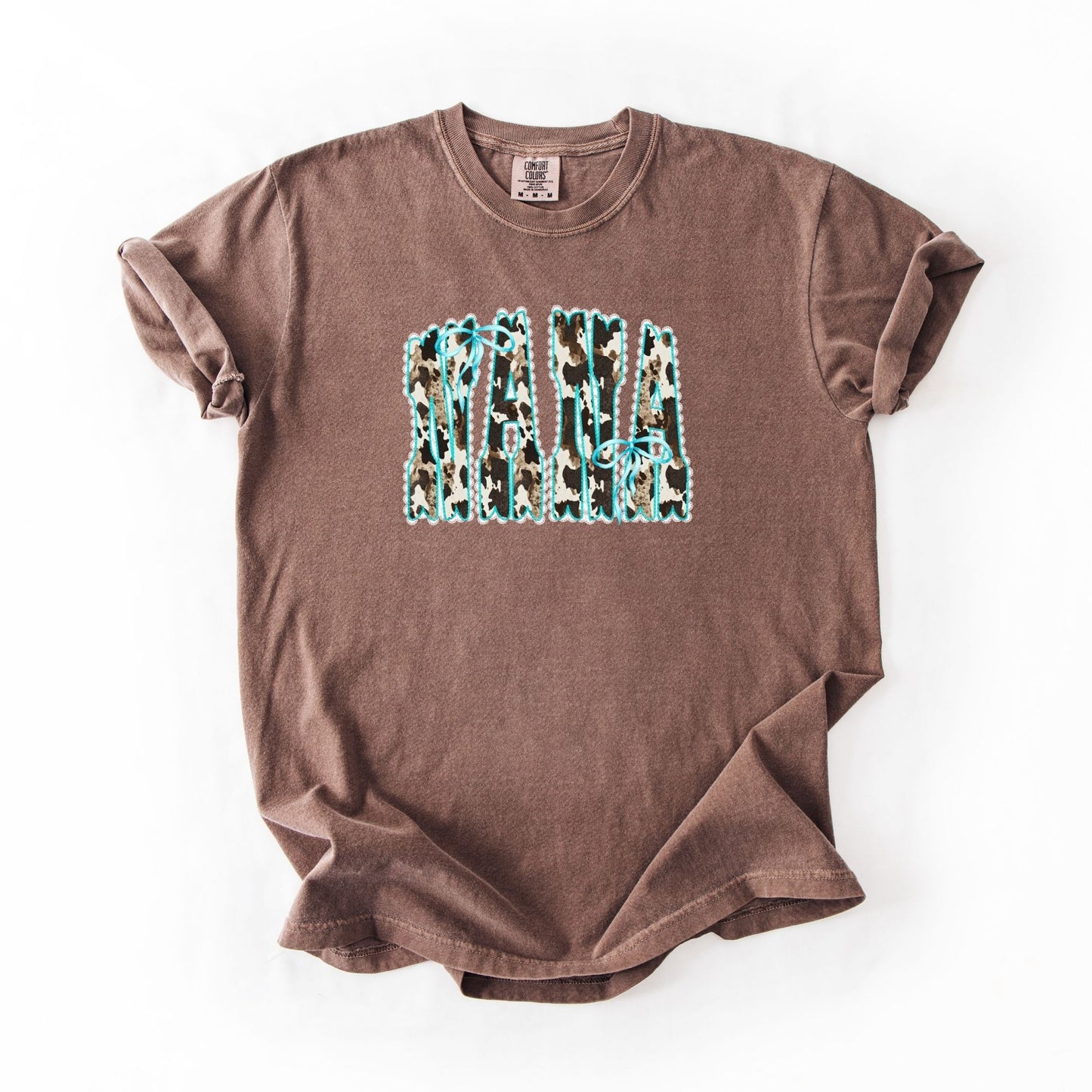 Cow Print Nana Contour Bows
