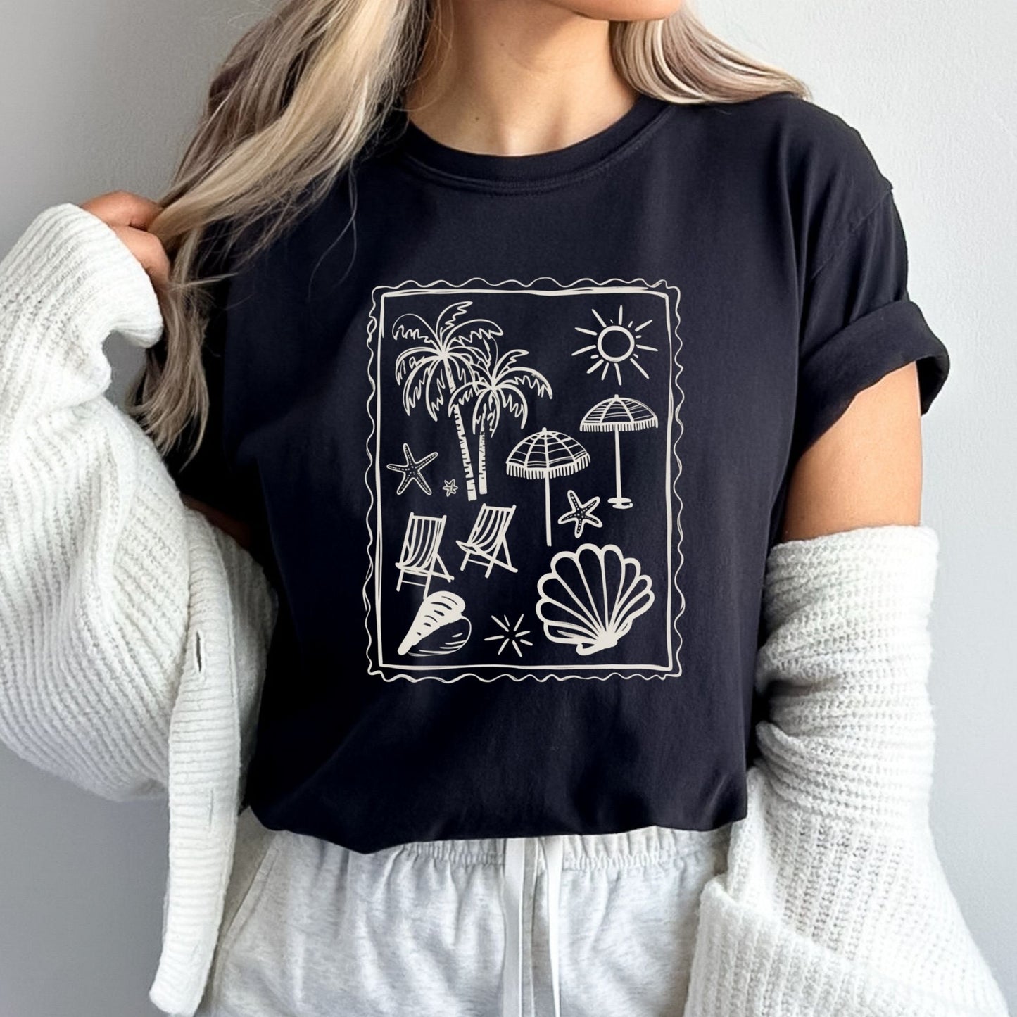 Cream Stamp Beach
