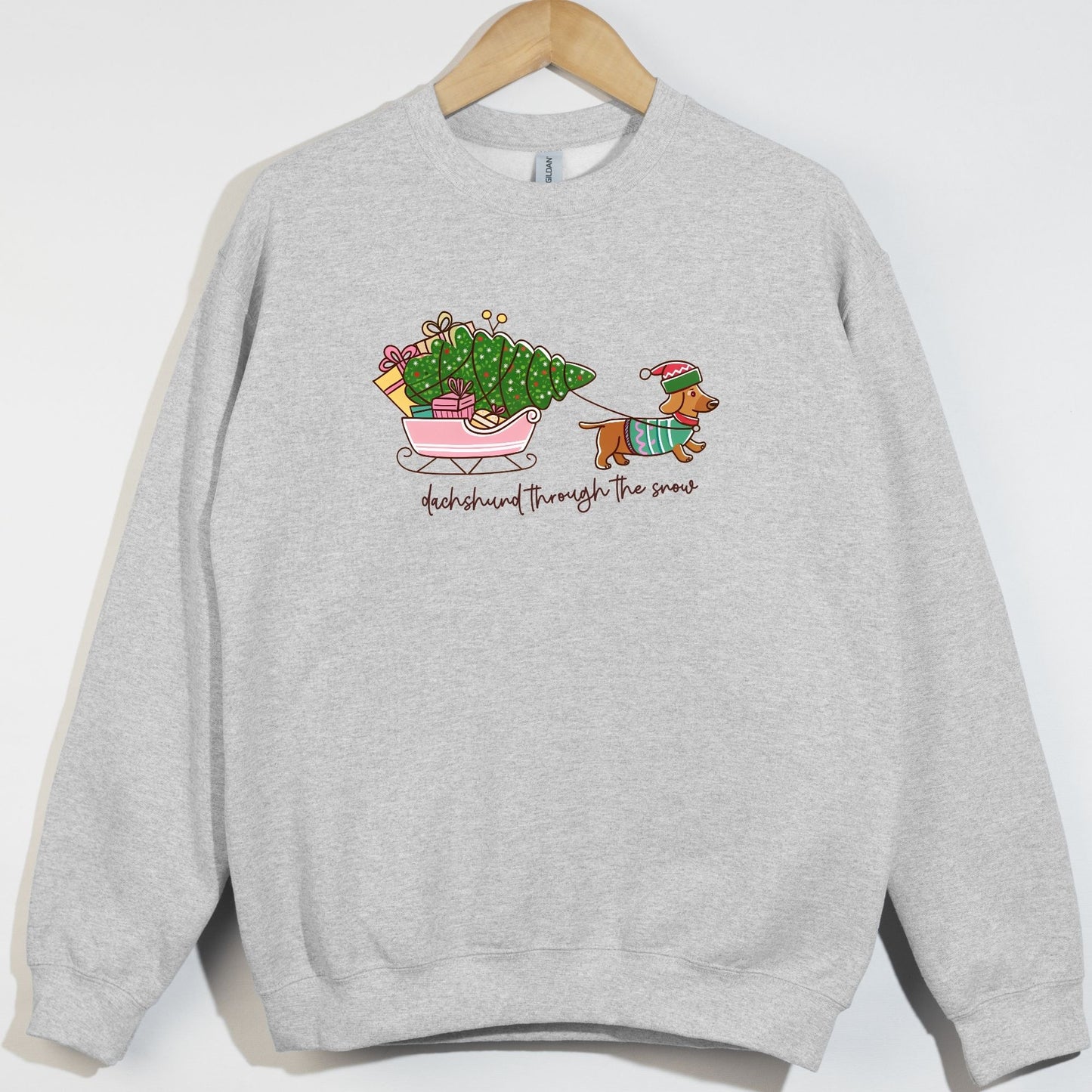 Dachsund Through The Snow Sleigh