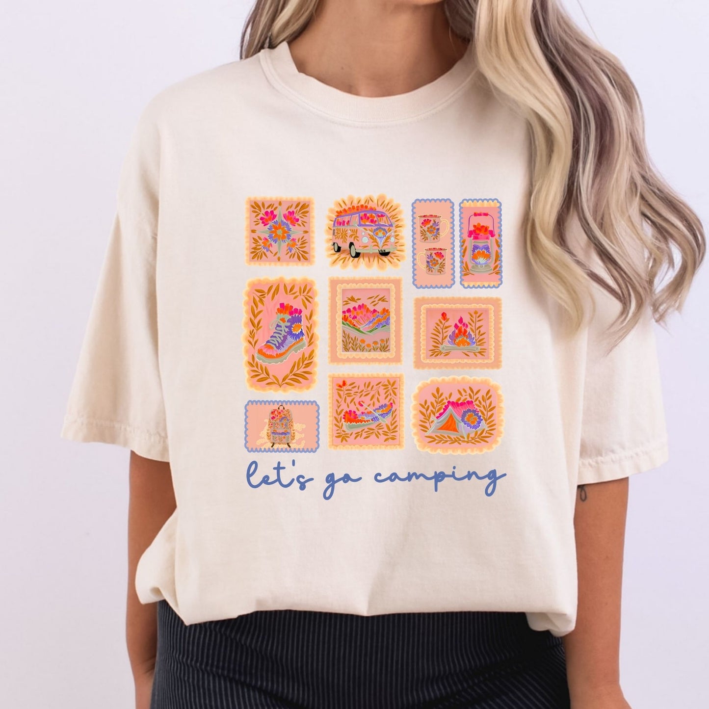 Let's Go Camping Stamps