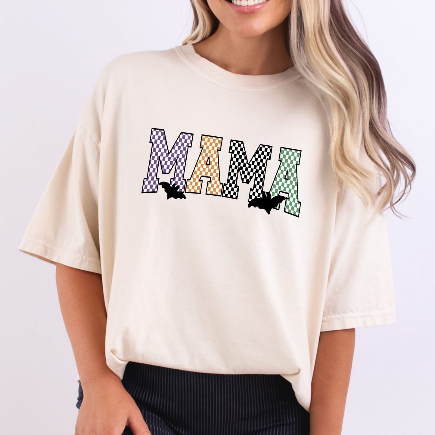 Mama Multicolored Checkered Bats