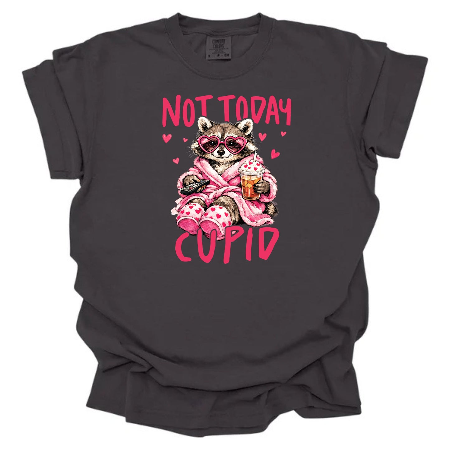 Not Today Cupid Raccoon