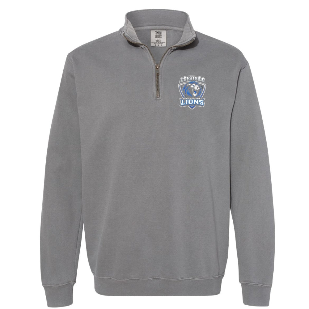 Lions Quarter Zip Pocket Comfort Colors Pull Over