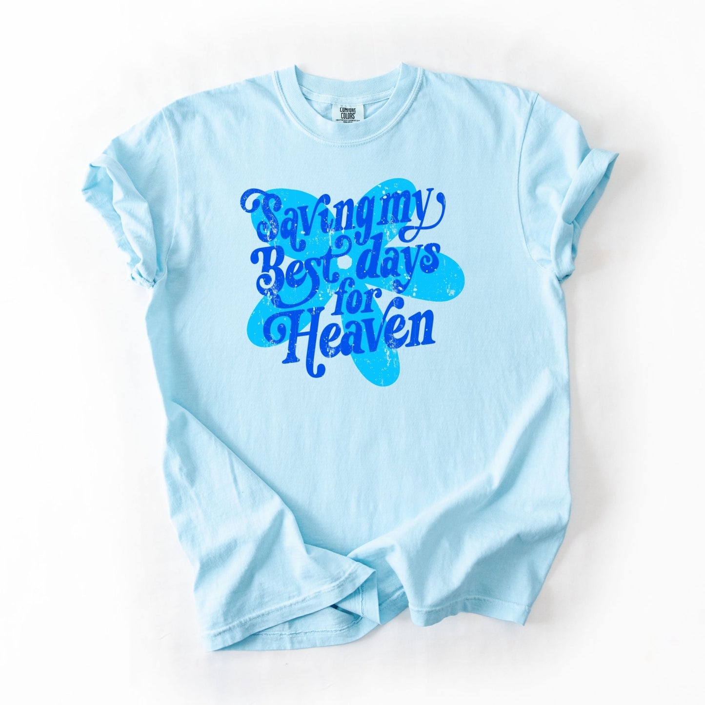 Saving My Best Days Blue Flower