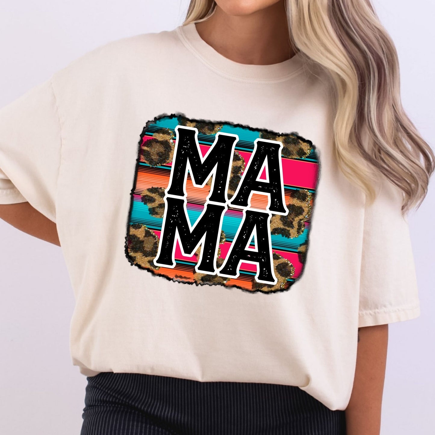 Western Background Distressed Mama