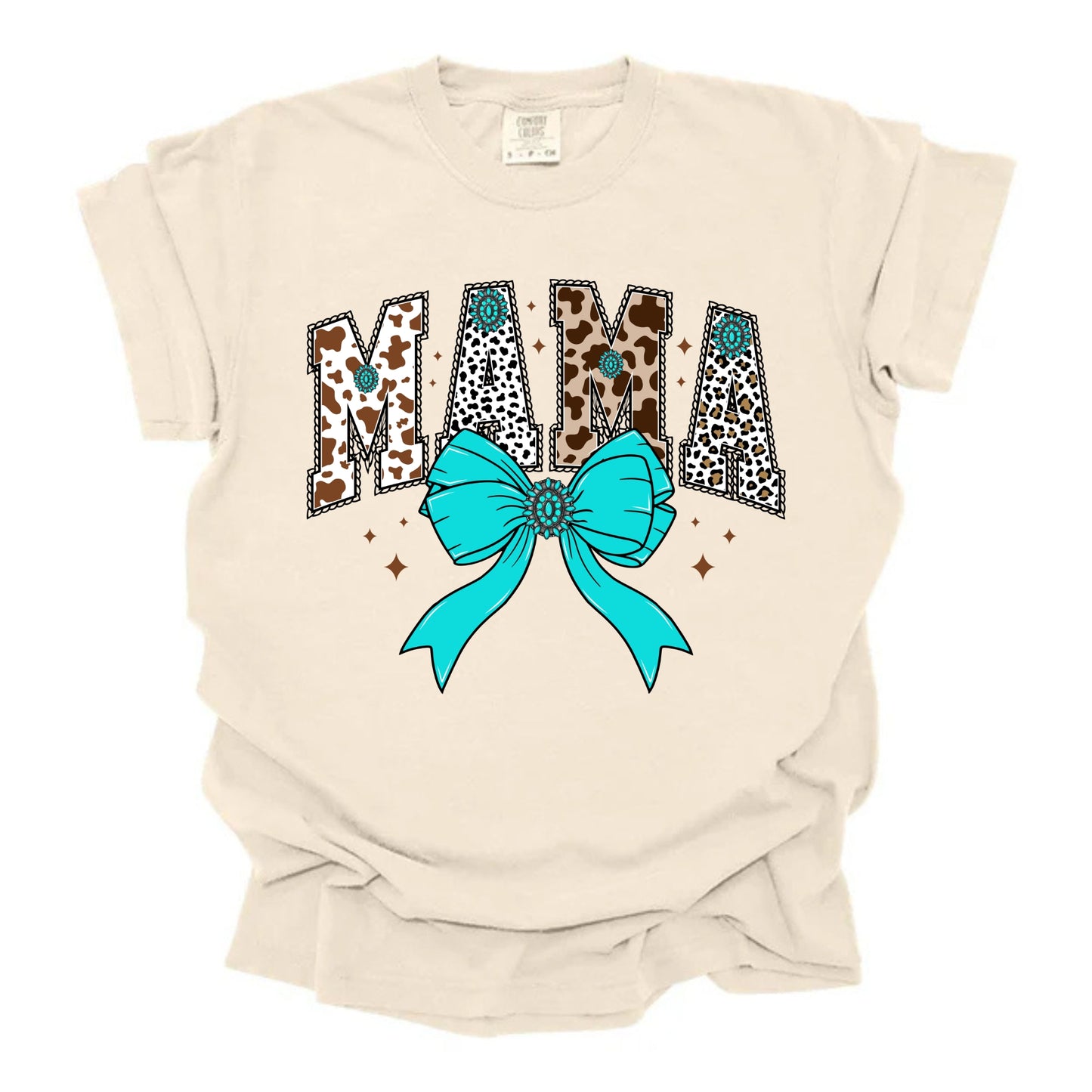Western Mama Blue Bow
