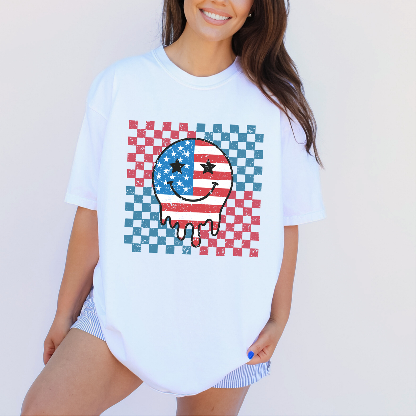 Checkered American Smiley