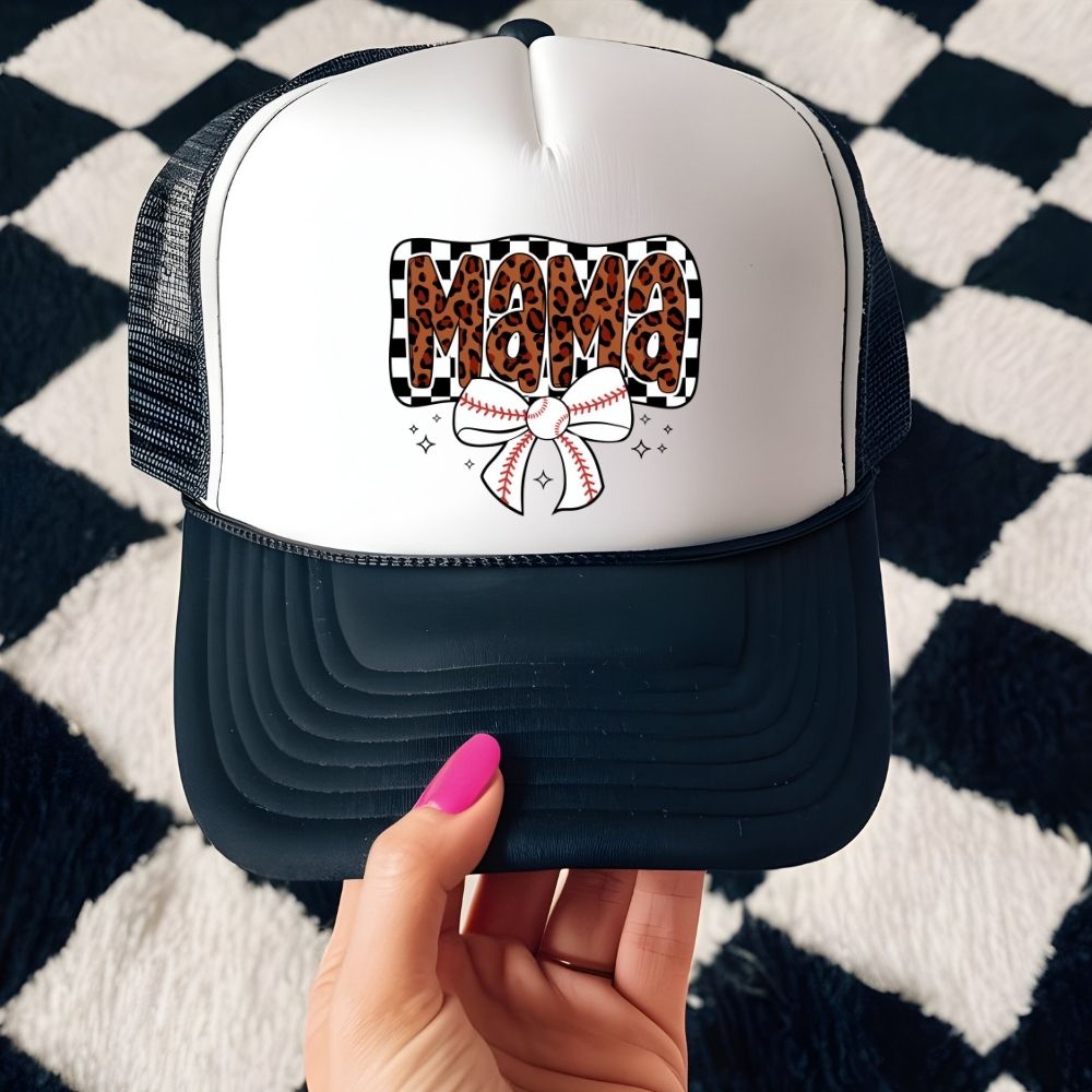 Checkered Mama Baseball