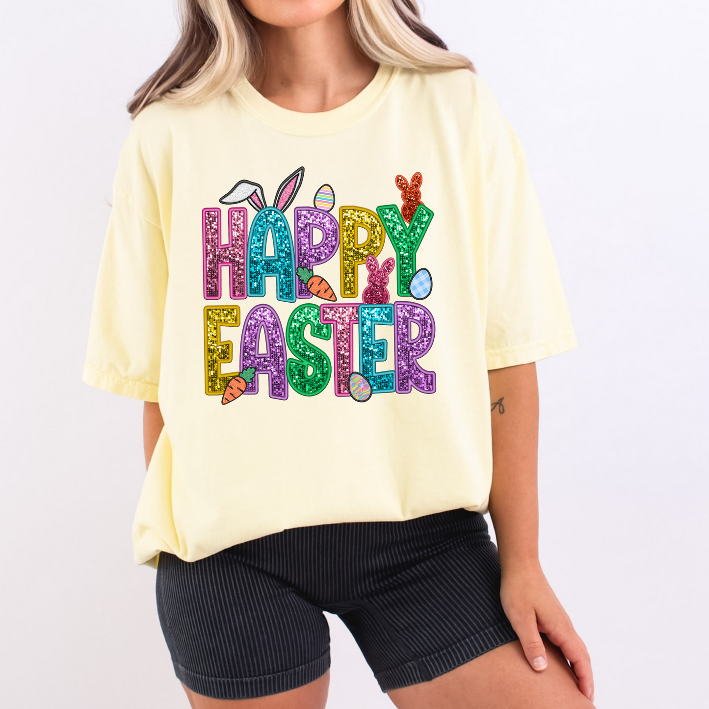 Happy Easter Faux Embroidery