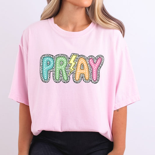 Pray Neon Dalmation Print