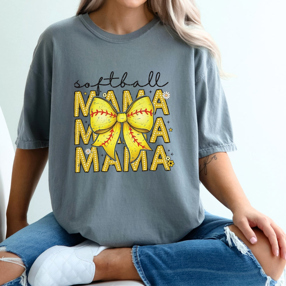 Softball Mama Bow