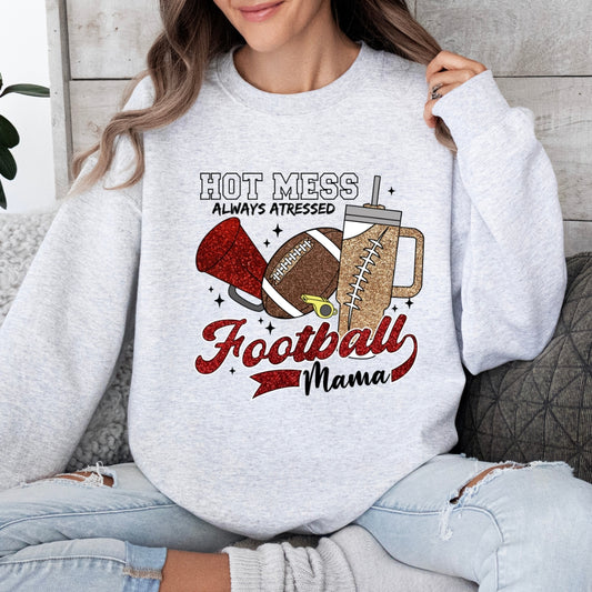 Hot Mess Football Mama