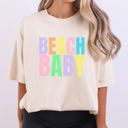 Beach Baby Stacked and Distressed