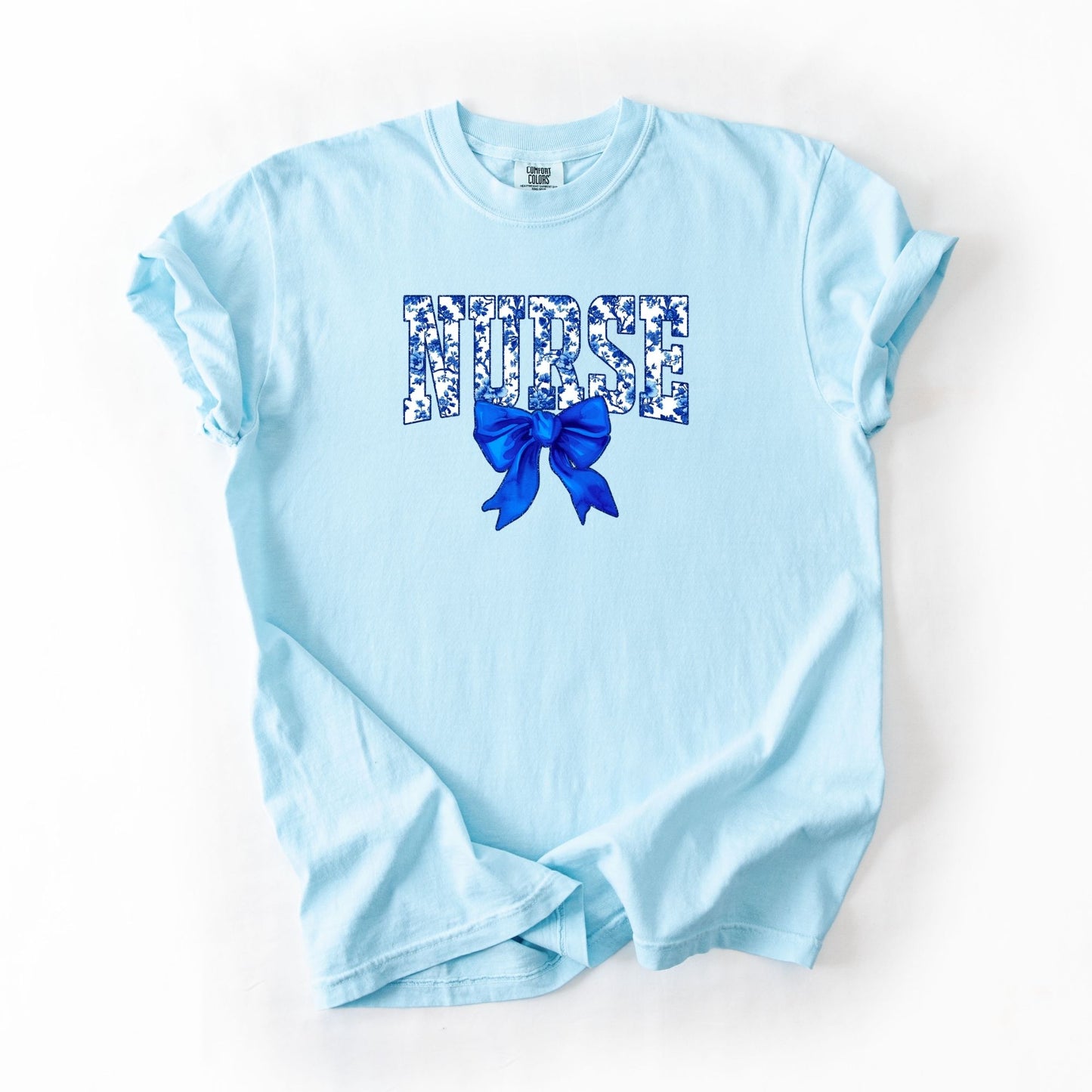 Blue Floral Nurse