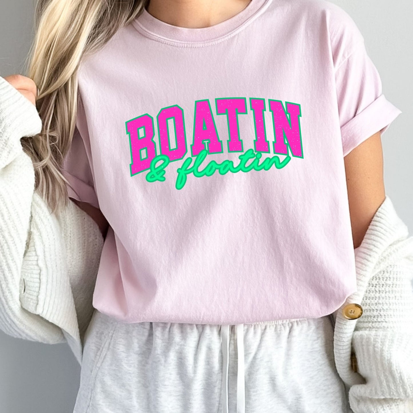 Boatin And Floatin Pink And Green