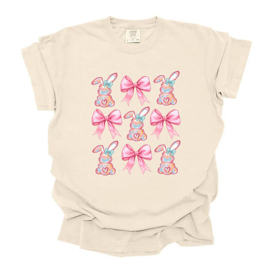 Brushstroke Bunnies And Bow