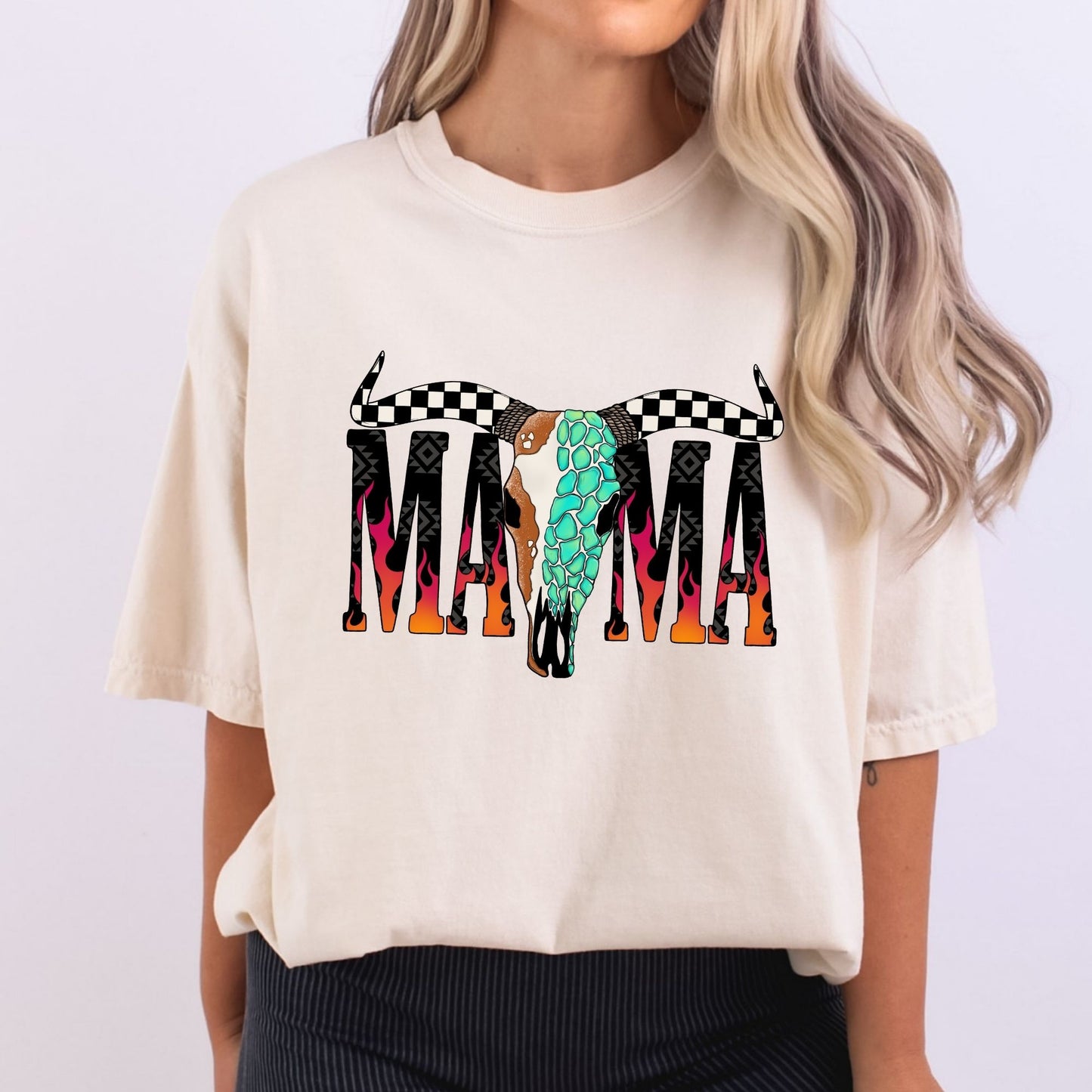 Bull Head Flaming Mama