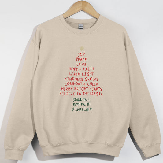 Christmas Words Tree