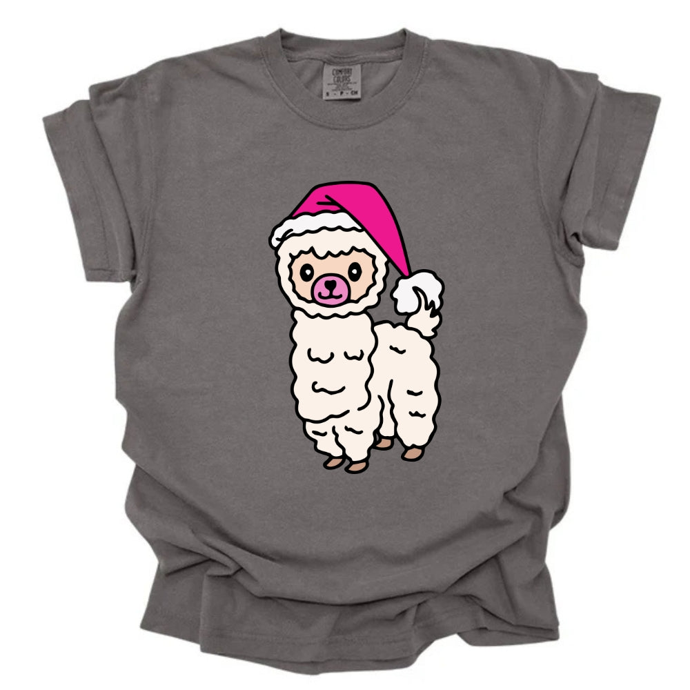 Christmas Lama Grey