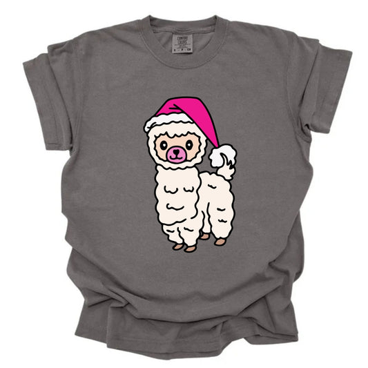 Christmas Lama Grey