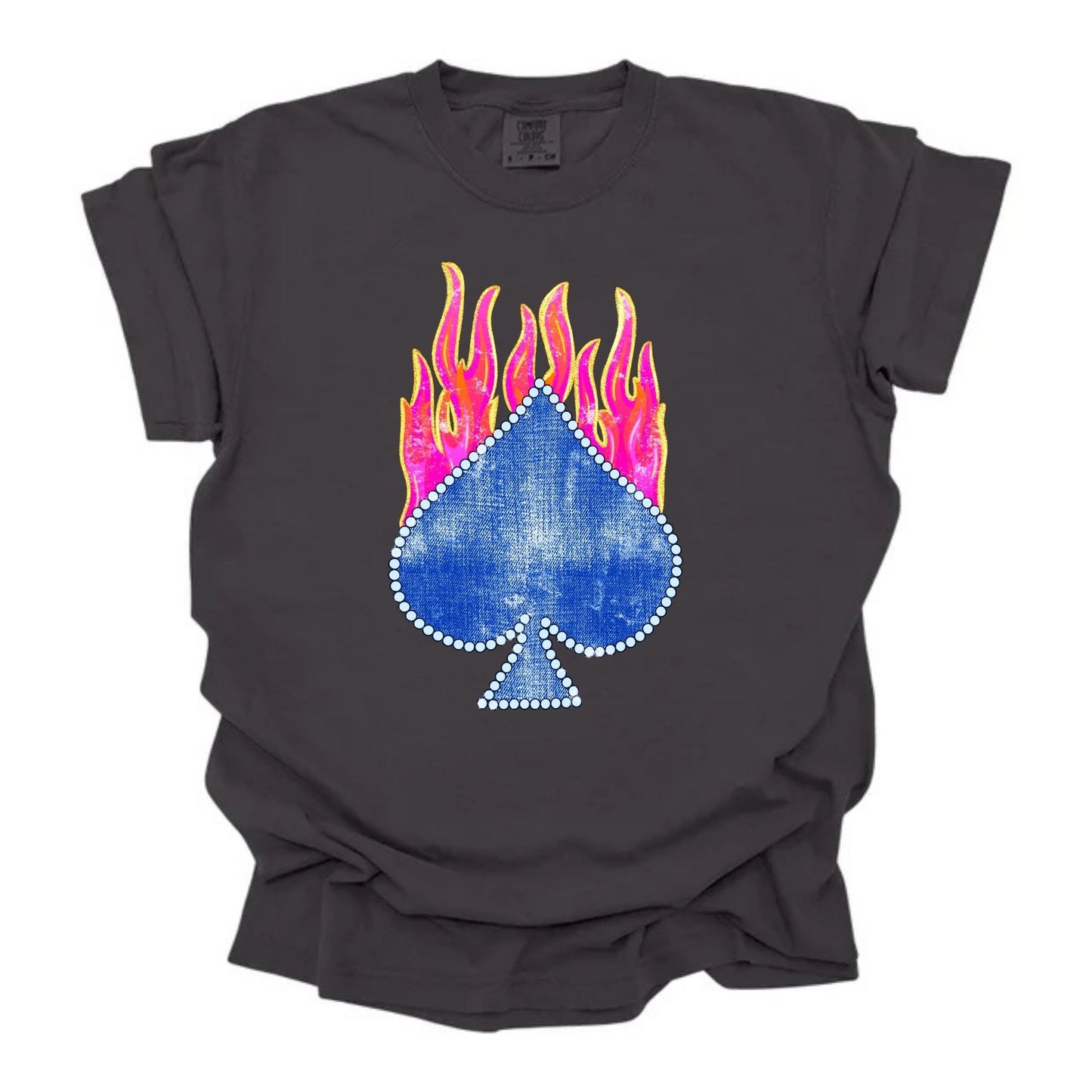 Denim Flame Spade