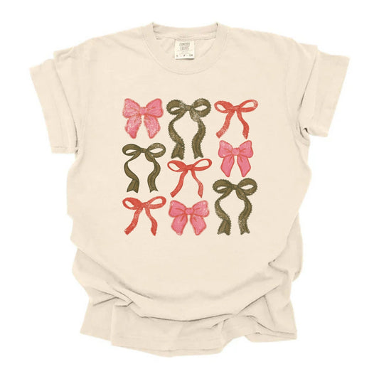 Distressed Christmas Bows