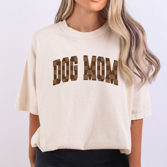 Dog Mama Brown Checkered