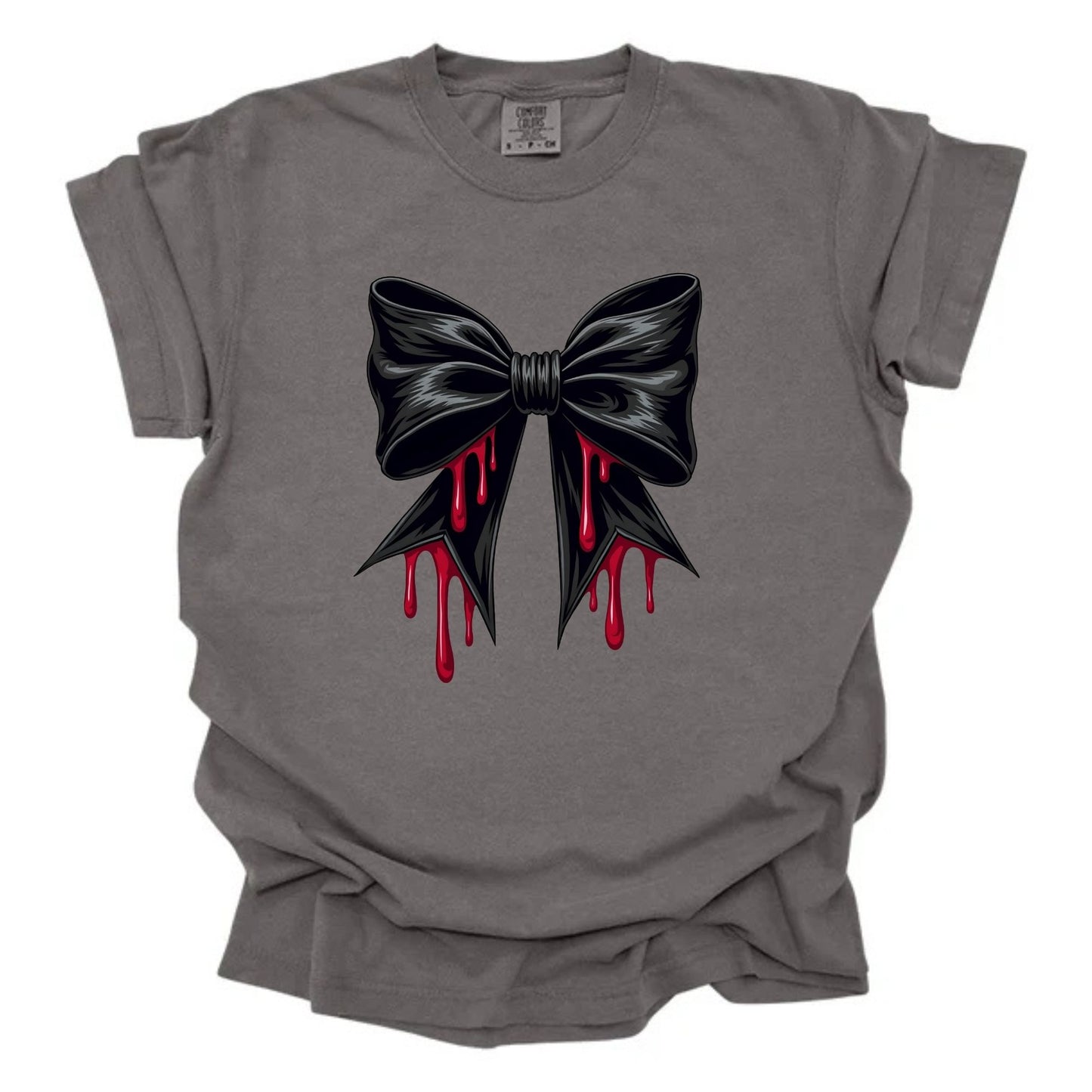 Dripping Black Bow