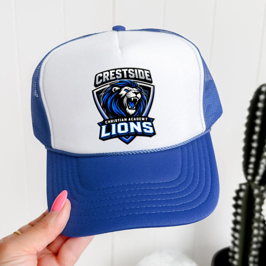 Foam Trucker Lions Logo Blue