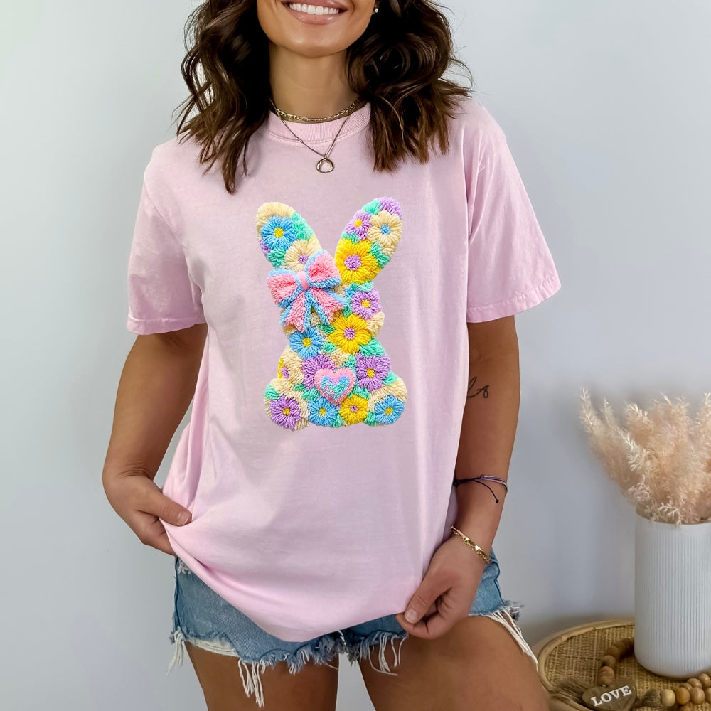 Faux Flower Bunny