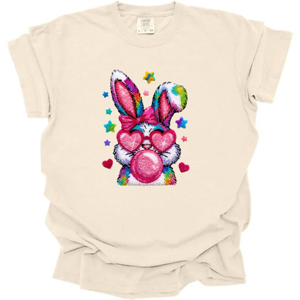 Faux Heart Eye Bunny
