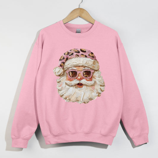 Faux Painted Trendy Santa