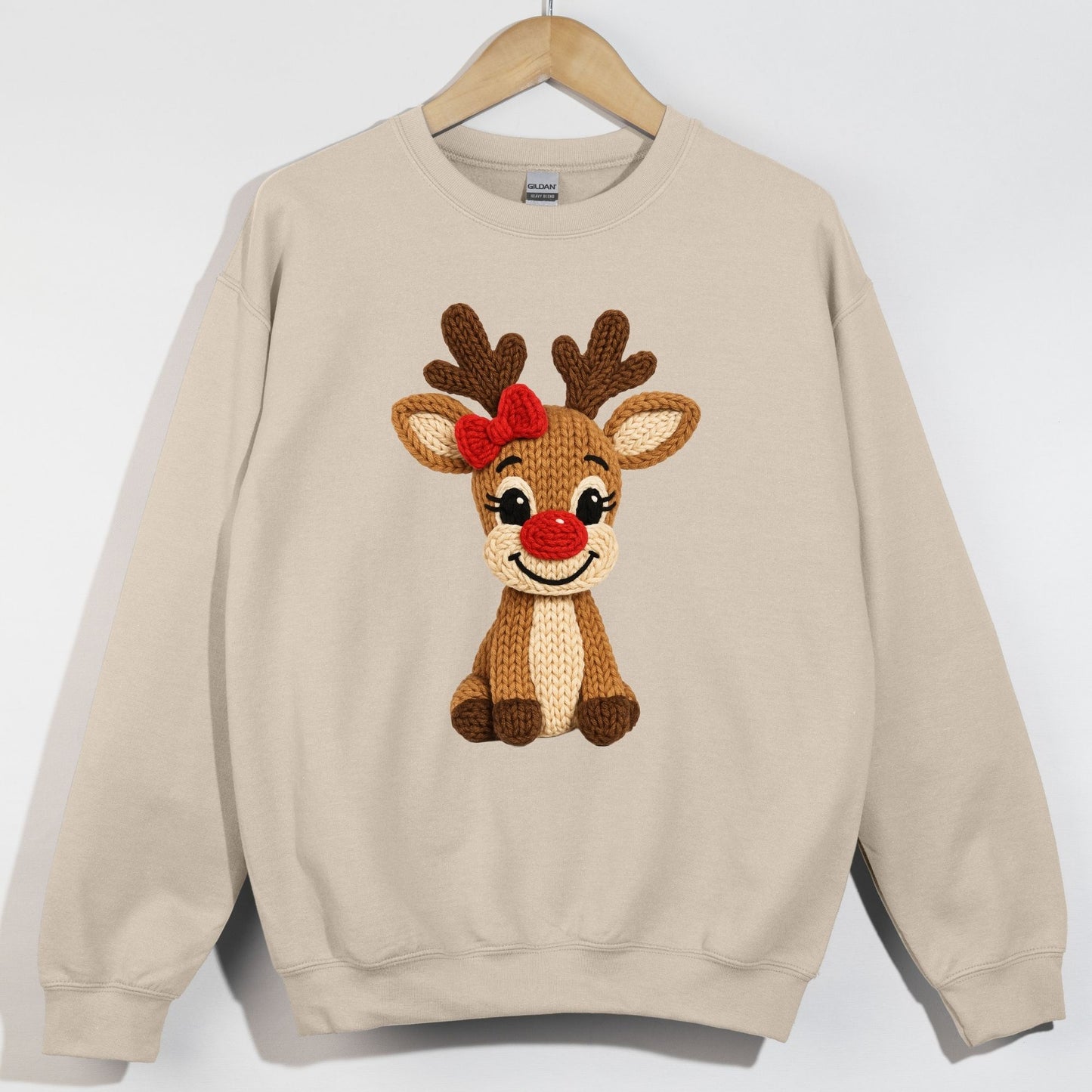 Faux Yarn Girl Reindeer