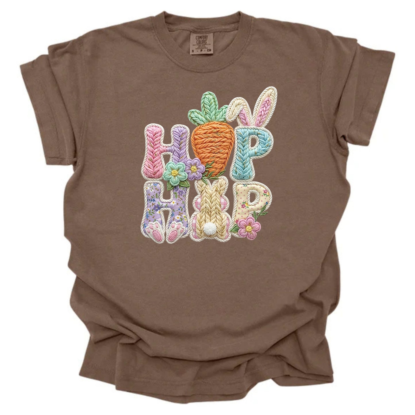 Faux Yarn Patterned Hip Hop