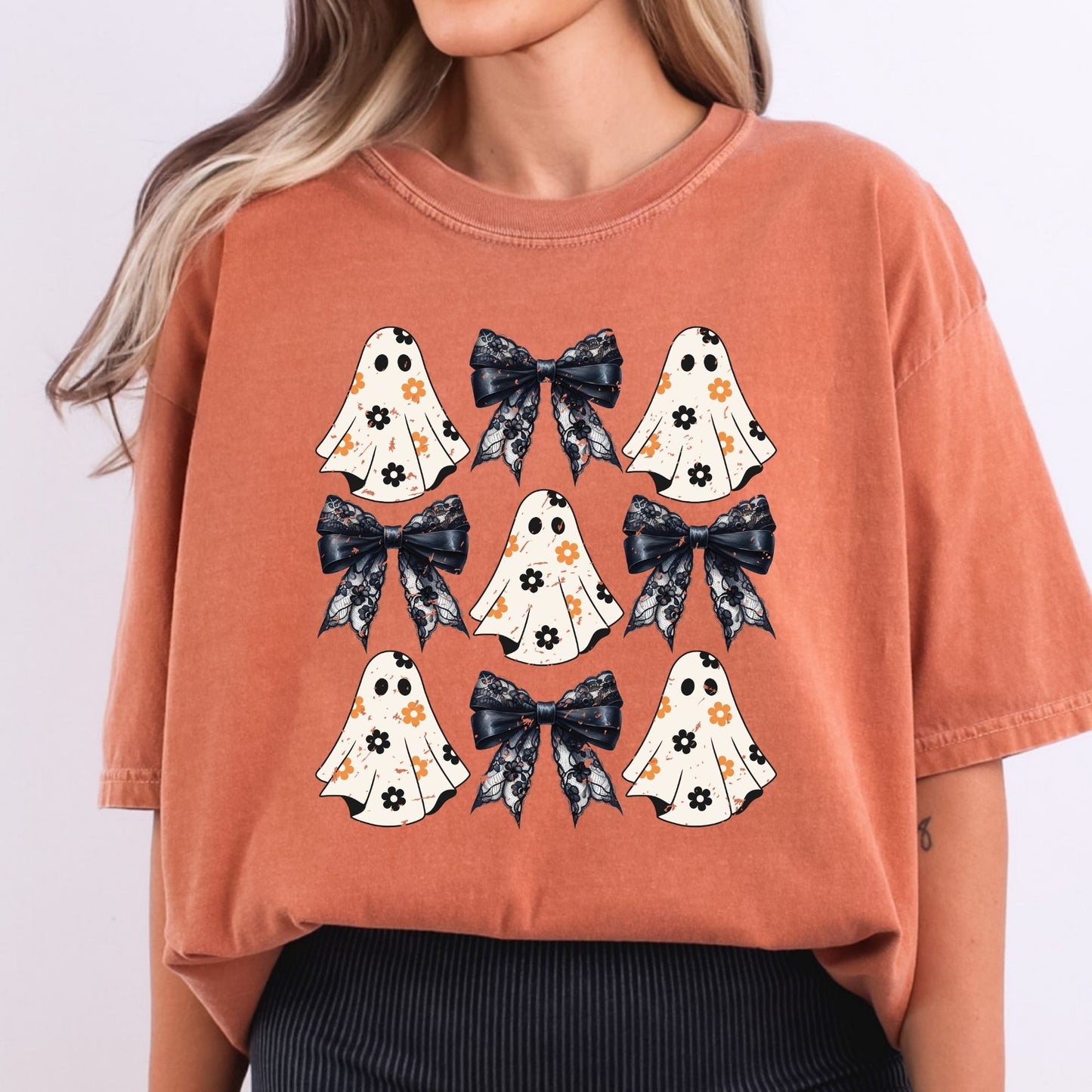 Floral Ghost and Lace Bows