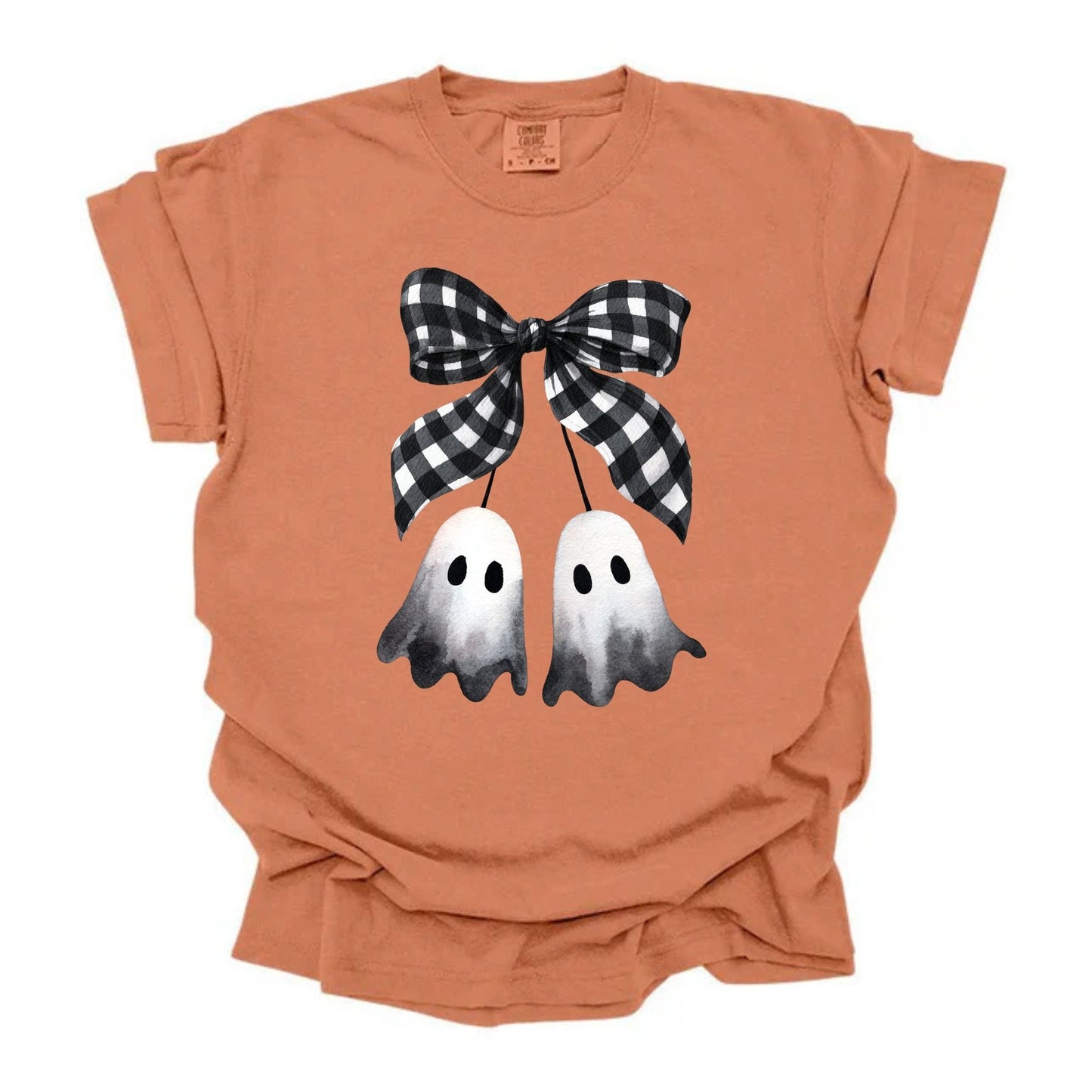 Ghost Cherry Plaid Bow