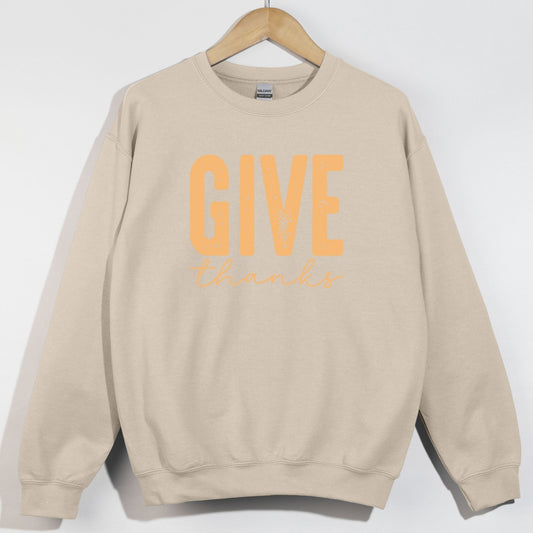 Give Thanks Yellow Orange