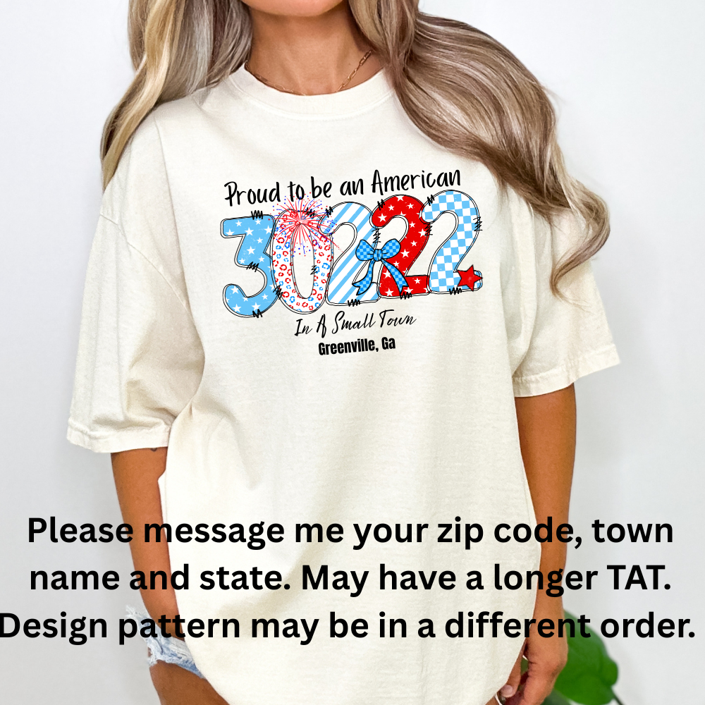 Custom 4th Of July ZIPCODE