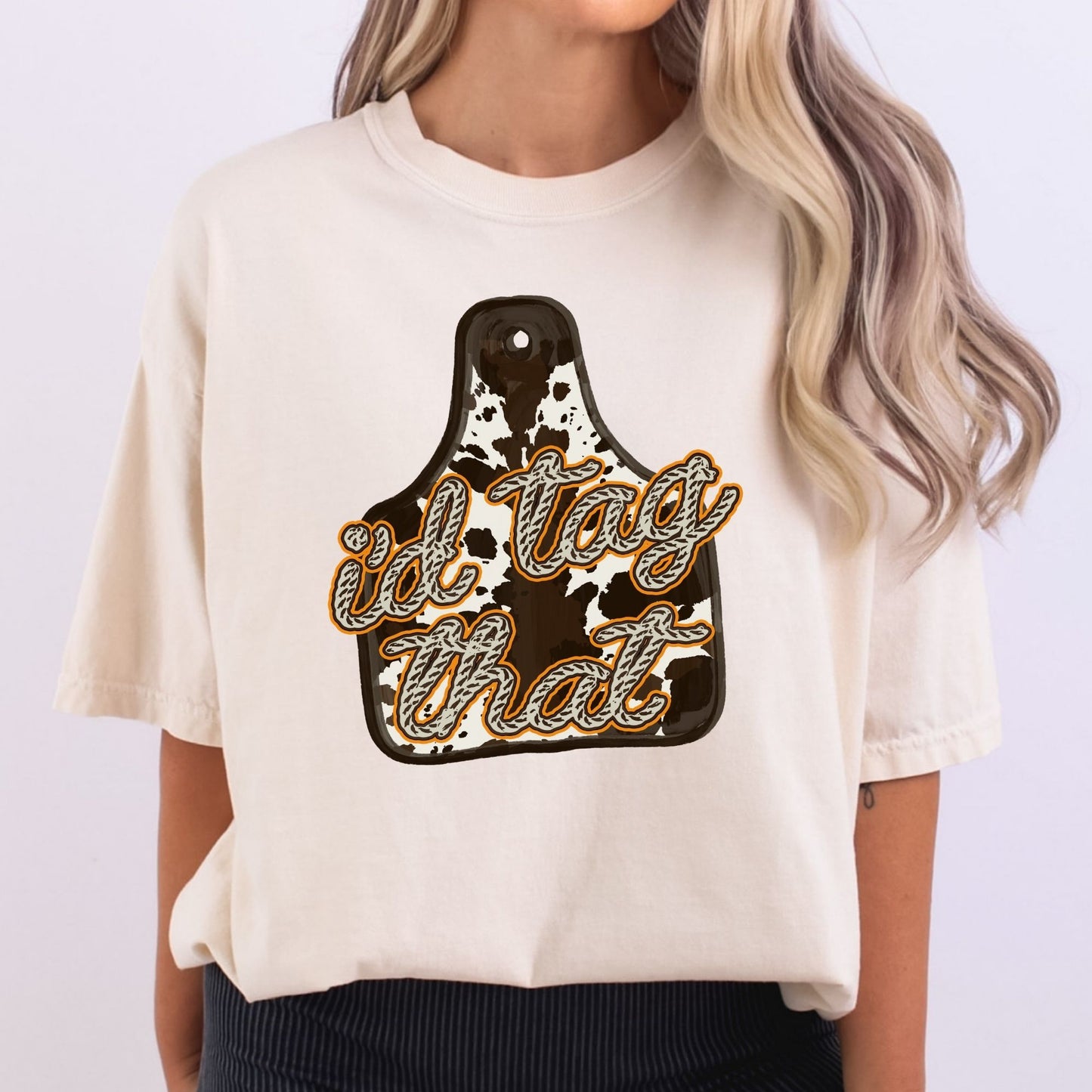 I'd Tag That Cow Tag