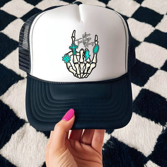More Turquoise Honey Skelton Hand