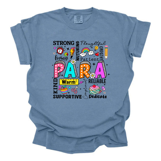 Para Words Multicolored
