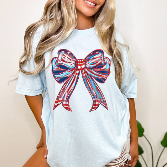 Patriotic Coquette Bow