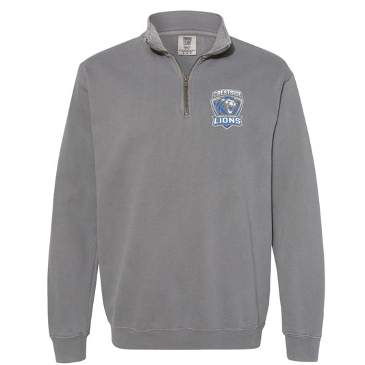 Lions Quarter Zip Pocket Comfort Colors Pull Over