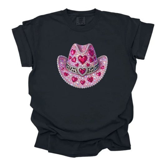 Rhinestone Love Hat