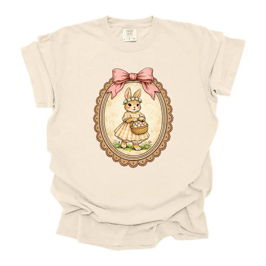 So Sweet Girly Bunny Vintage Frame