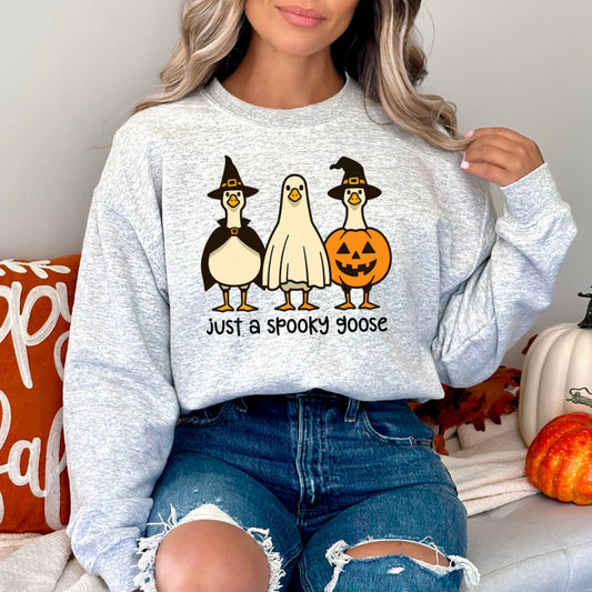 Just A Spooky Goose Black